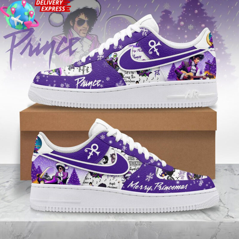 Prince Merry Princemas Nike Air Force 1 Prince Merch Father's Day Gifts For Music Fans