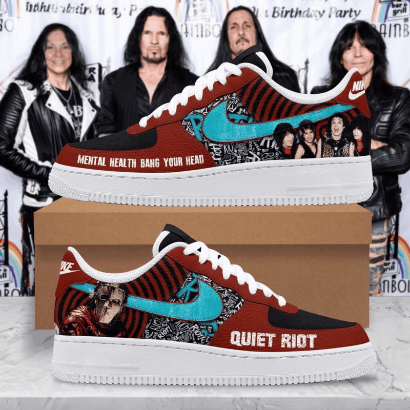 Quiet Riot Metal Health Bang Your Head Air Force 1 Quiet Riot Merch Gifts For Band Fans