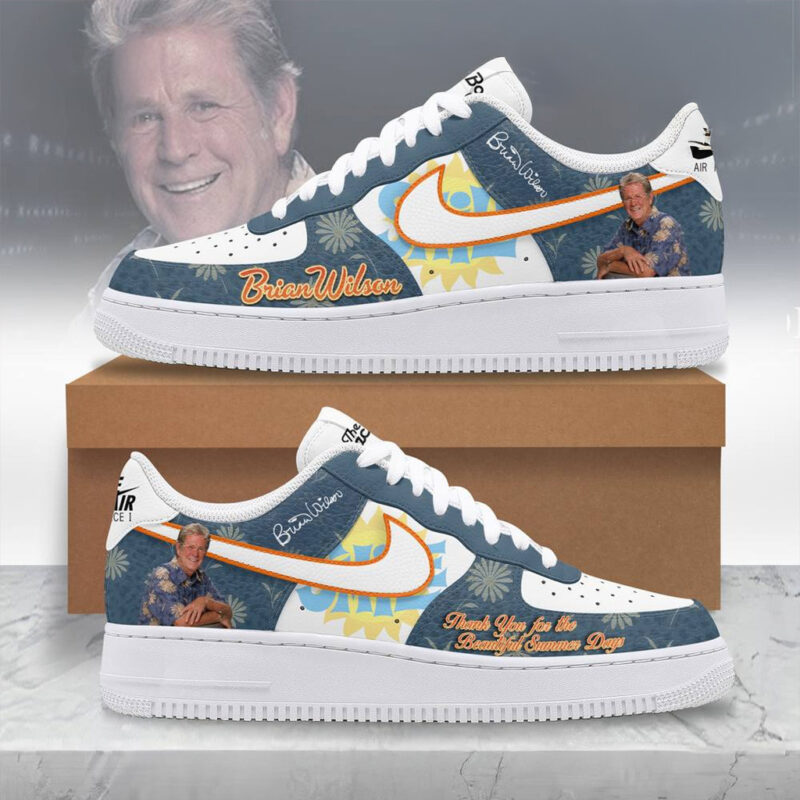 Rip Brian Wilson Thank You For The Memories Special Air Force 1 Sneaker Gifts For Dad