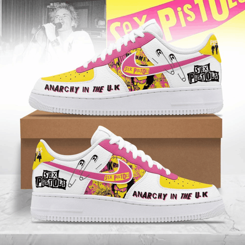 Sex Pistols Anarchy In The UK Air Force 1 Shoes Sex Pistols Merch Great Father's Day Presents