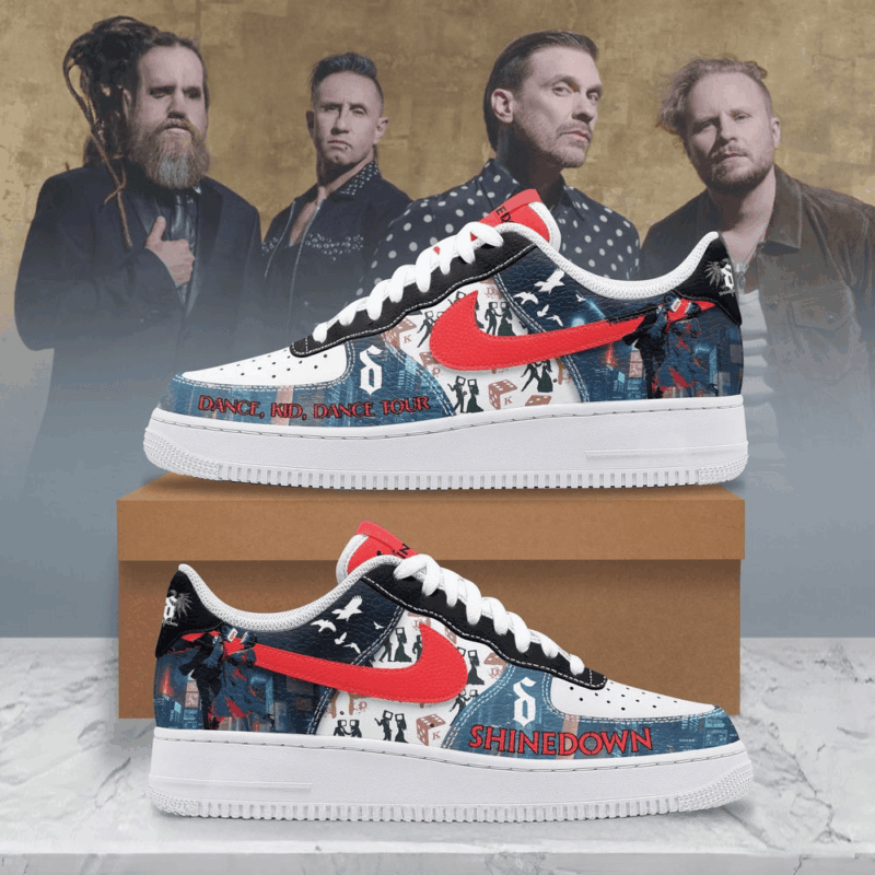 Shinedown Dance Kid Dance Tour 2025 Nike Air Force 1 Shinedown Merch Mothers Day Gift For Friends