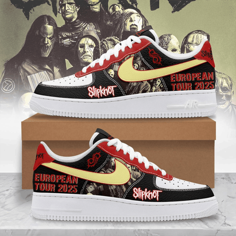 Slipknot European Tour 2025 Air Force 1 Shoes Father's Day Gifts For Husband