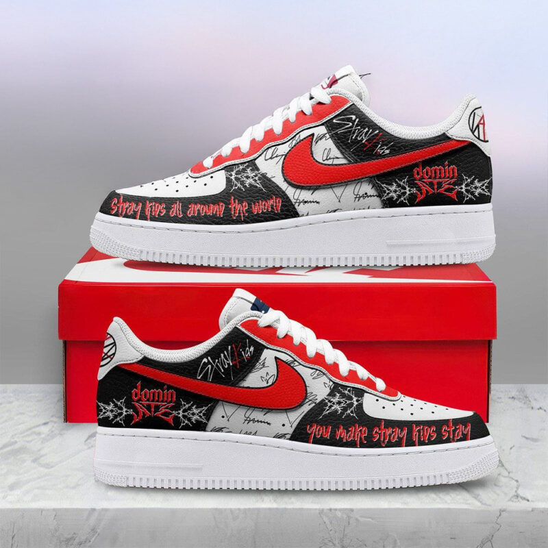 Stray Kids Dominate All Around The World Air Force 1 Shoes Stray Kids Merch Dad Gifts