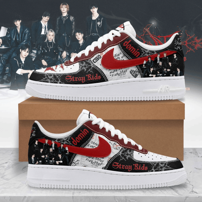 Stray Kids Dominate World Tour 2025 Nike Air Force 1 Stray Kids Merch Cool Gifts For Dad