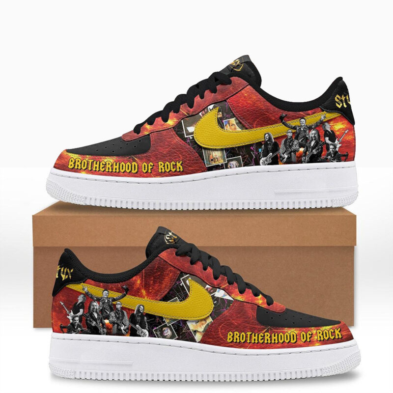 Styx Brotherhood Of Rock Air Force 1 Shoes Music Gift Ideas For Guys