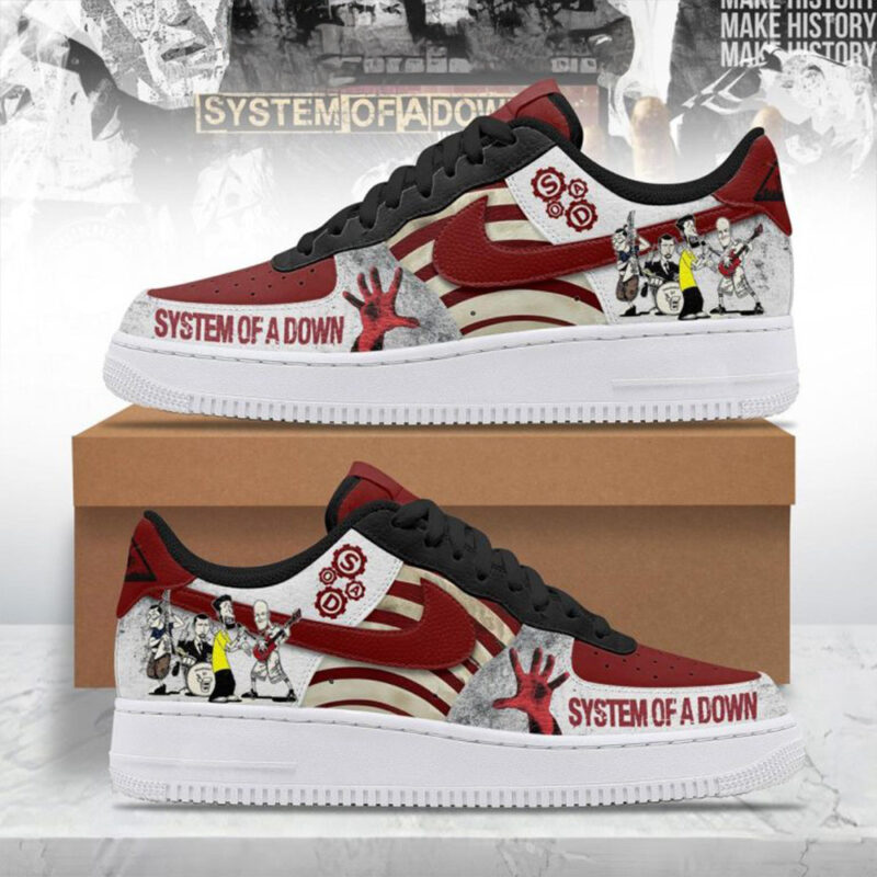 System Of A Down Air Force 1 Shoes System Of A Down Merch Stepdad Gifts For Father's Day