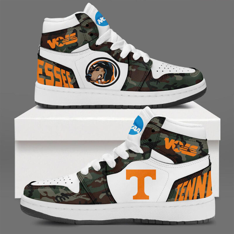 Tennessee Volunteers Football Vols Camo 2024 Salute To Service Air Jordan 1 Shoes Fans Gifts
