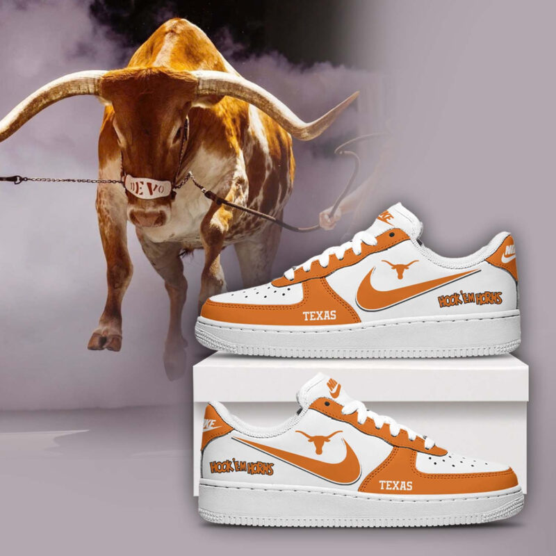 Texas Longhorns 2024 Air Force 1 Shoes Gift Ideas For Football Lovers
