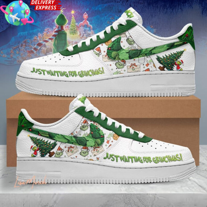 The Grinch Just Waiting For Grinchmas Nike Air Force 1 The Grinch Merch Top 10 Father's Day Gifts