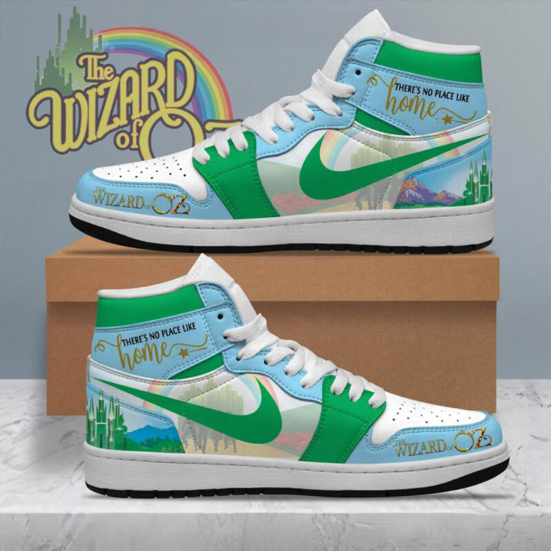 The Wizard Of Oz There's No Place Like Home Air Jordan 1 Shoes Fathers Day Gifts For Husband