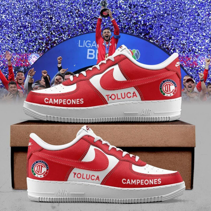 Toluca FC 2025 Clausura CAMPEONES Air Force 1 Sneakers Father's Day Presents For Husband