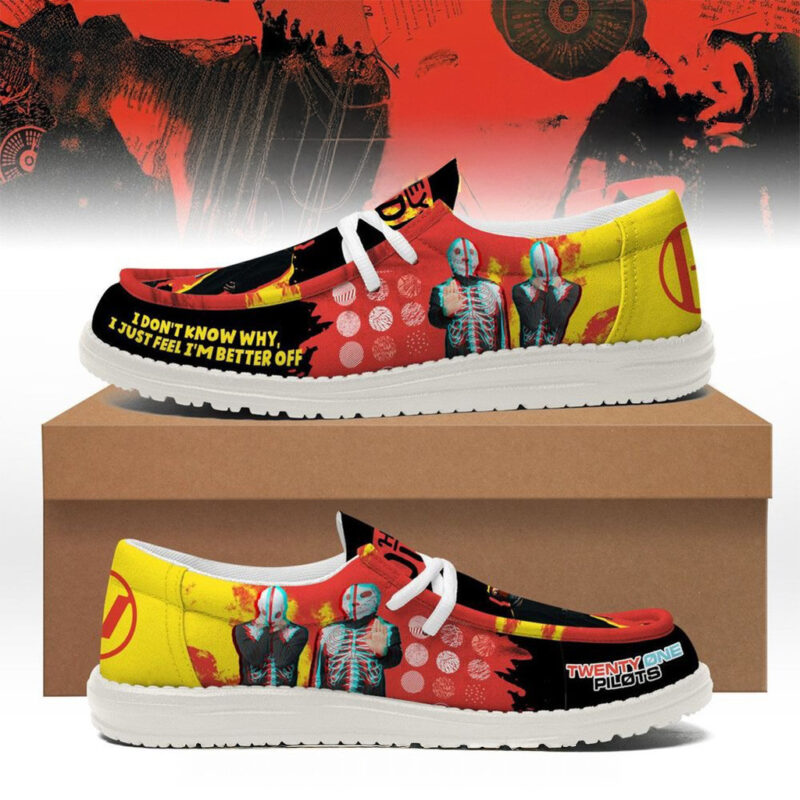 Twenty One Pilots The Clancy Tour Breach 2025 Hey Dude Shoes Pilots Merch Fans Gifts