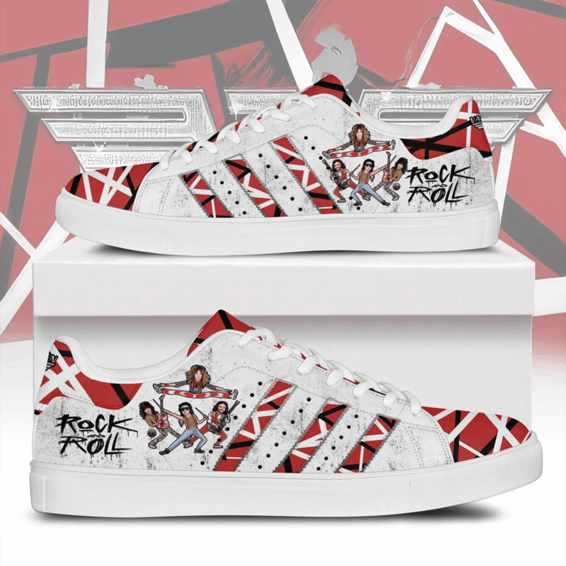 Van Halen Rock And Roll Stan Smith Shoes Van Halen Merch Father's Day Presents For Husband