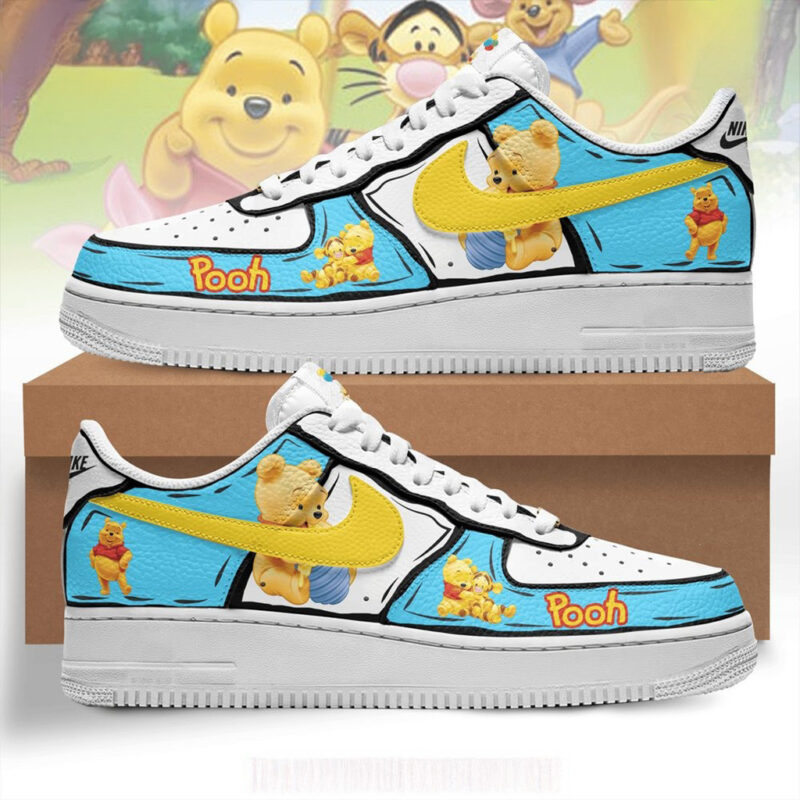 Winnie Pooh Bear Disney Nike Air Force 1 Winnie Pooh Merch Gifts For Friends
