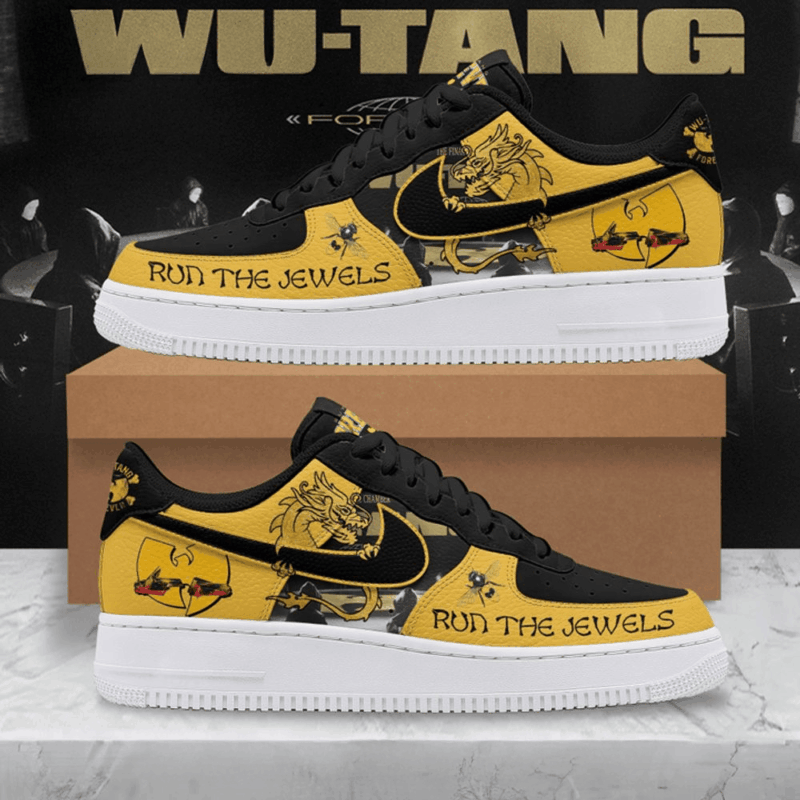 Wu-Tang Clan Run The Jewels 2025 Nike Air Force 1 Wu-Tang Merch Dad Gifts For Father's Day 2025