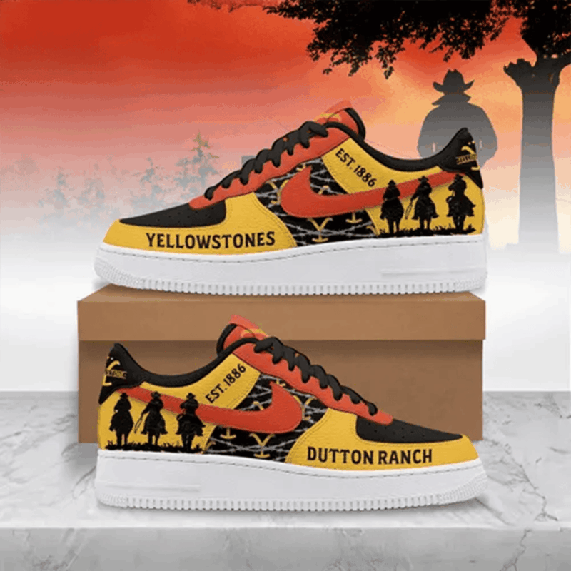 Yellowstone's Dutton Ranch Nike Air Force 1 Yellowstone's Merch Perfect Mother' Day Gifts
